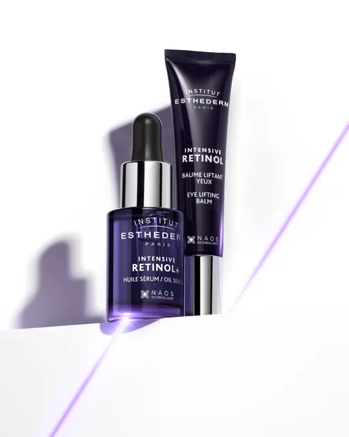 Масло-сыворотка Intensive Retinol+ и крем для области вокруг глаз Intensive Retinol.